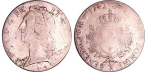 Louis XV (1715-1774) - Ecu au bandeau - 1742 X (Amiens)