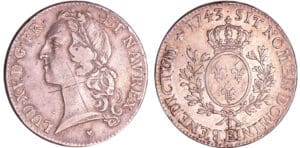 Louis XV (1715-1774) - Ecu au bandeau - 1743 E (Tours)