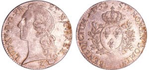 Louis XV (1715-1774) - Ecu au bandeau - 1752 9 (Rennes)