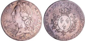 Louis XV (1715-1774) - Ecu au bandeau - 1755 / 66 D (Lyon)