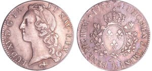 Louis XV (1715-1774) - Ecu au bandeau - 1756 D (Lyon)