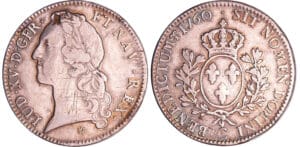 Louis XV (1715-1774) - Ecu au bandeau - 1760 C (Caen)