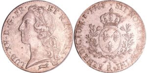 Louis XV (1715-1774) - Ecu au bandeau - 1761 R (Orléans)