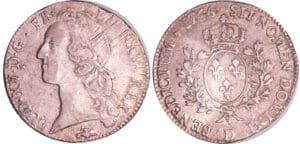 Louis XV (1715-1774) - Ecu au bandeau - 1766 D (Lyon)