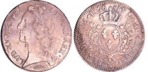 Louis XV (1715-1774) - Ecu au bandeau - 1766 N (Montpellier)