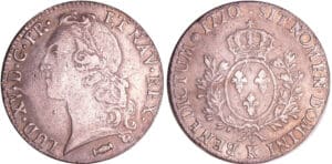 Louis XV (1715-1774) - Ecu au bandeau - 1770 K (Bordeaux)