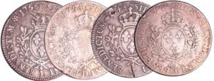 Louis XV (1715-1774) - lot de 4 Ecu au bandeau