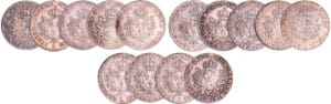 Louis XV (1715-1774) - lot de 14 Ecu au bandeau