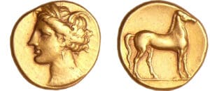 Siculo-Puniques - Carthage - Statère d'or (290-280 av. J.-C.)