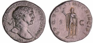 Trajan - Sesterce - (80, Rome) - L'Espérance