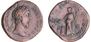 Marc Aurèle - Sesterce (171, Rome) - La Santé