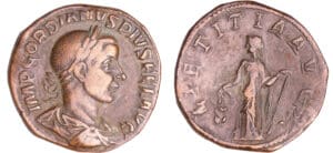Gordien III - Sesterce (241-243, Rome) - La Joie