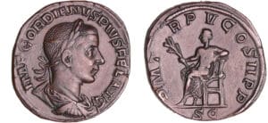 Gordien III - Sesterce (242-243, Rome) - Apollon