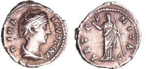 Faustine Mère - Denier (147, Rome) L'Eternité