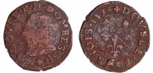 Dombes - Henri II de Montpensier - Double tournois 1595 (Trévoux)