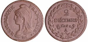 Directoire (1795-1799) - 2 décimes Dupré - An 4 A (Paris)