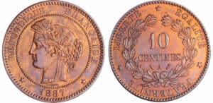 Troisième république (1871-1940) - 10 centimes Cérès 1887 A (Paris)