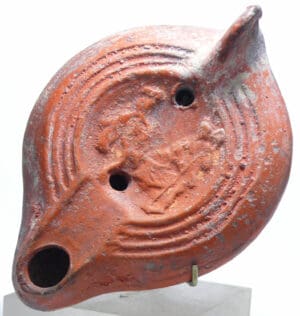 Romain - Lampe à huile (personnage debout) - 500 / 800 ap. J.-C.