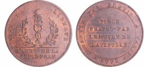 Convention (1792-1795) - Essai d'outillage par Brezin 1792, Module de la 5 sols