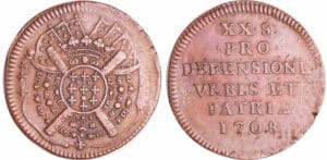 France - Siège de Lille 1708 - 20 sols Boufflers 1708