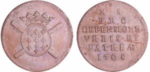 France - Siège de Lille 1708 - 10 sols Boufflers 1708