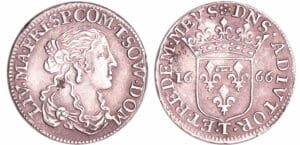 Dombes - Anne Marie Louise d'Orléans - 1/12 écu 1666 (Trevoux)