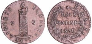 Haïti - Jean Pierre Boyer, President (1818-1843) - 2 centimes l'An 28 (1831)