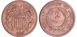 Etats-Unis - 2 cents 1865