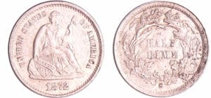 Etats-Unis - Half dime 1872 S (San Francisco)