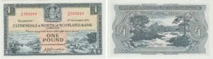 Ecosse - Clydesdale & North of Scotland bank, 1 pound, 1st November 1956