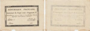 France - Période Révolutionnaire - Assignat de 750 francs, 18 nivose An 3 (7 janvier 1795)