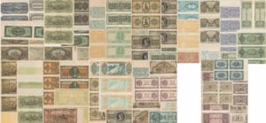 Grèce - Occupation allemande et italienne - Très important lot de planches d'essais d'impression de billets de banque grecs de valeur de 1 à 5.000.000 de drachmes