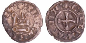 Athènes - Guy II de la Roche - Denier tournois