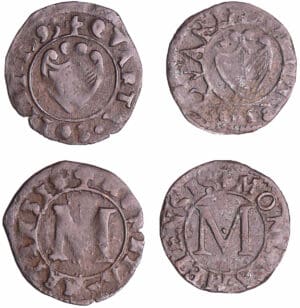 Les trois évêchés - Metz - Liard de billon 1593 et 1658