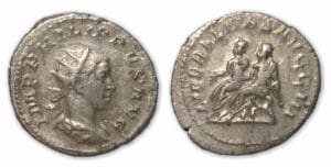 Philippe II - Antoninien - (247, Rome) Philippe 1er et Philippe II