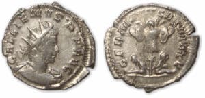 Gallien - Antoninien (257-258, Cologne) Trophée