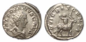 Valérien II - Antoninien (257-258, Cologne) chèvre