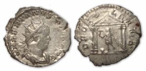 Valérien II - Antoninien - Temple(256-258, Lyon) 