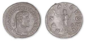 Maximin 1er - Denier (325/6, Rome) La Paix.