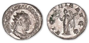 Valérien - Antoninien (253/5, Rome) La Victoire.