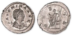 Salonine - Antoninien (257/9, Cologne) Vesta.