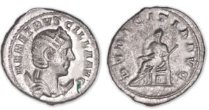 Etruscille - Antoninien (250, Rome) La Pudeur