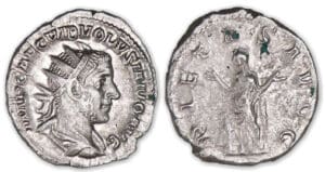 Volusien - Antoninien (251-252, Milan) La Piété
