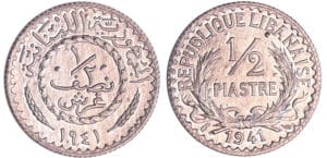 Liban - 1/2 piastre 1941