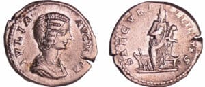 Julia Domna - Denier (201, Rome) - Isis