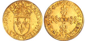 Charles IX (1560-1574) - Ecu d'or - 1er type - 1569 (Rouen)