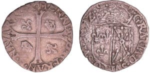 Henri IV (1589-1610) - Douzain de Navarre - 2ème type - 1592 (Saint-Palais)