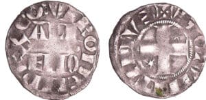 Picardie - Comté de Vermandois - Eléonore d'Alsace - Denier (Saint-Quentin)