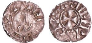 Champagne - Evêché de Meaux - Gautier Ier - Denier