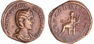 Otacilie - Sesterce (245-247, Rome) - La Concorde